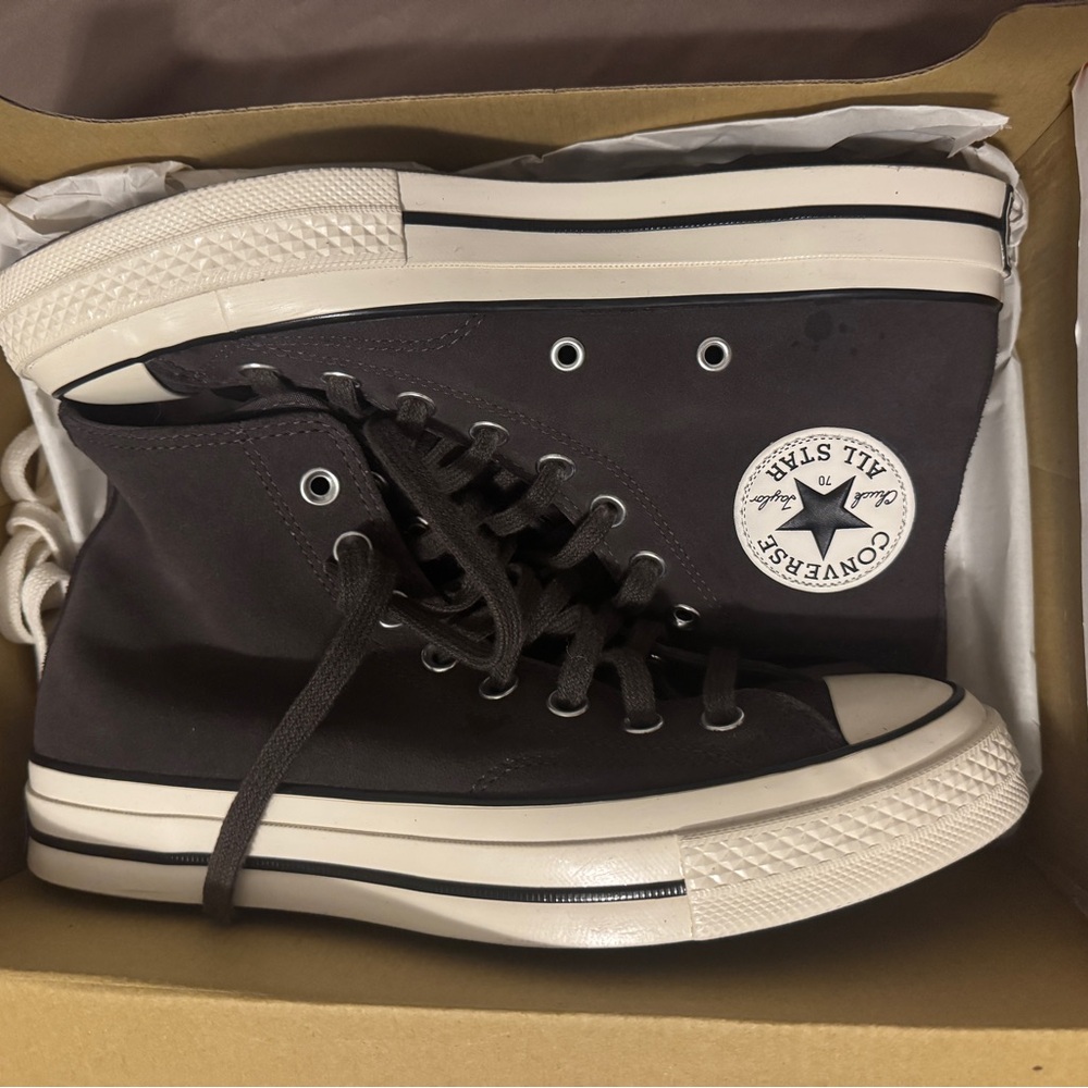 Converse Dark Brown SUEDE High-Tops